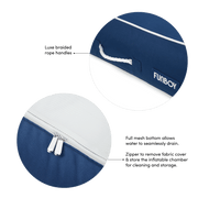 Navy Cabana Fabric Sunbed Lounger pool float